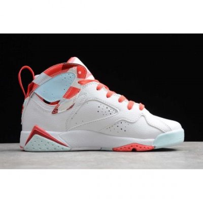 Nike Bayan Air Jordan 7 Retro Gs Beyaz Basketbol Ayakkabısı Türkiye - E2OGHIJD